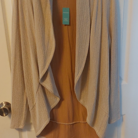 Maurices Tan Open Front Cardigan NWT Size Small - Picture 5 of 5